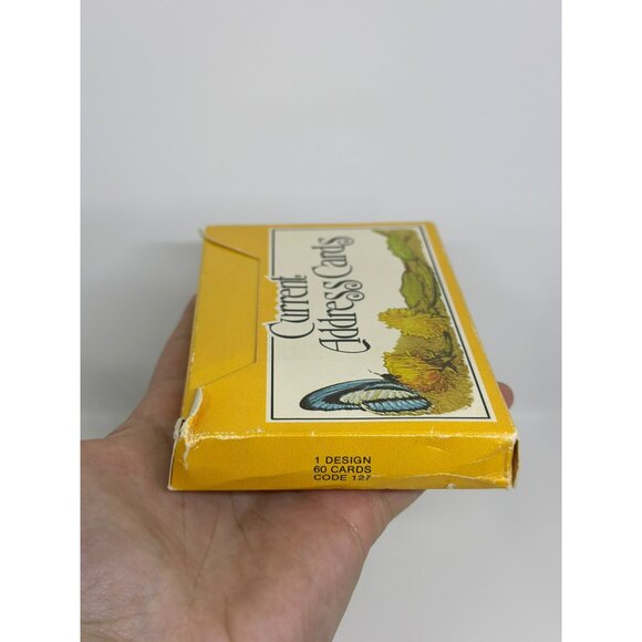 Vintage Current Address Cards With Butterfly & Dandelion Design - Set Of 60 NOS - Picture 4 of 5